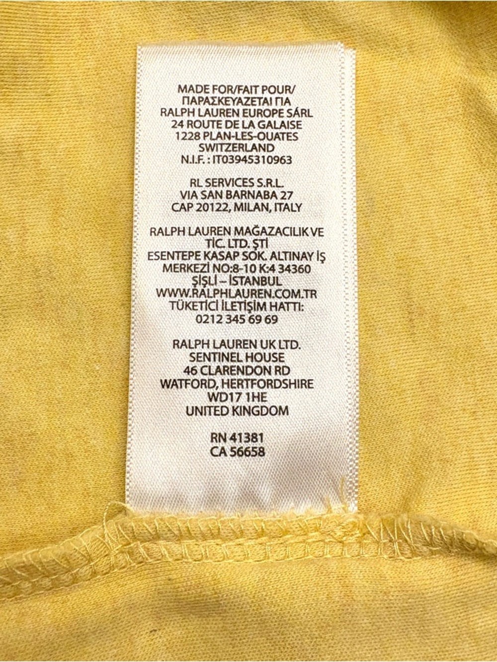 Polo by Ralph Lauren Yellow Polo Shirt with Embroidered Pony - Picture 7 of 7